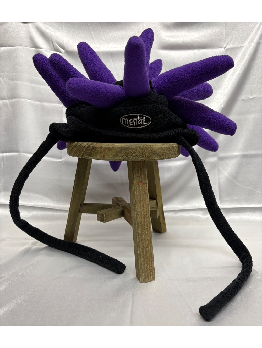 Mental Headgear Youth Purple And Black Multi Spike Fleece Ski Hat One Size